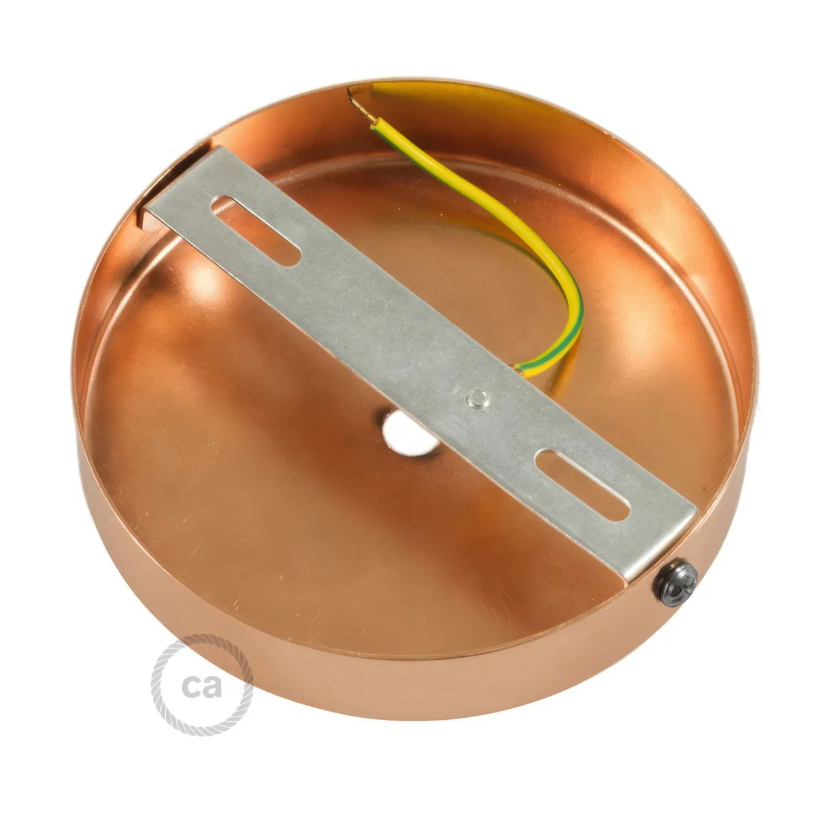 KRM57FCRASTERM Lampenbaldachin Metall Ø12cm Kupfer satiniert