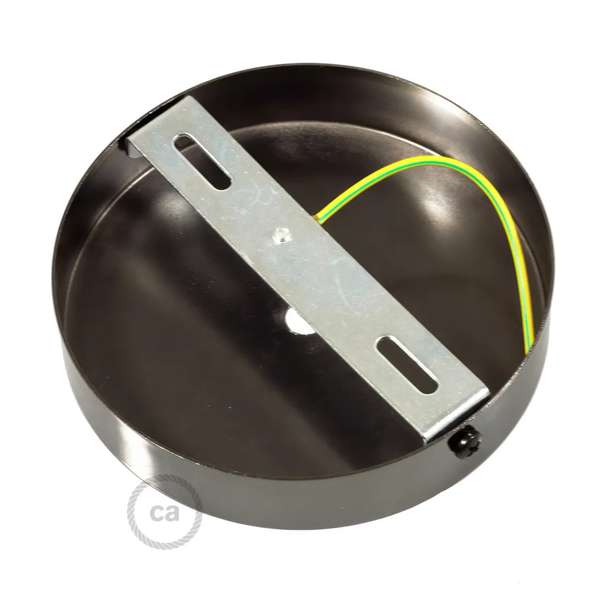 KRM57FCBRTERM Lampenbaldachin Metall Ø12cm schwarz metallic