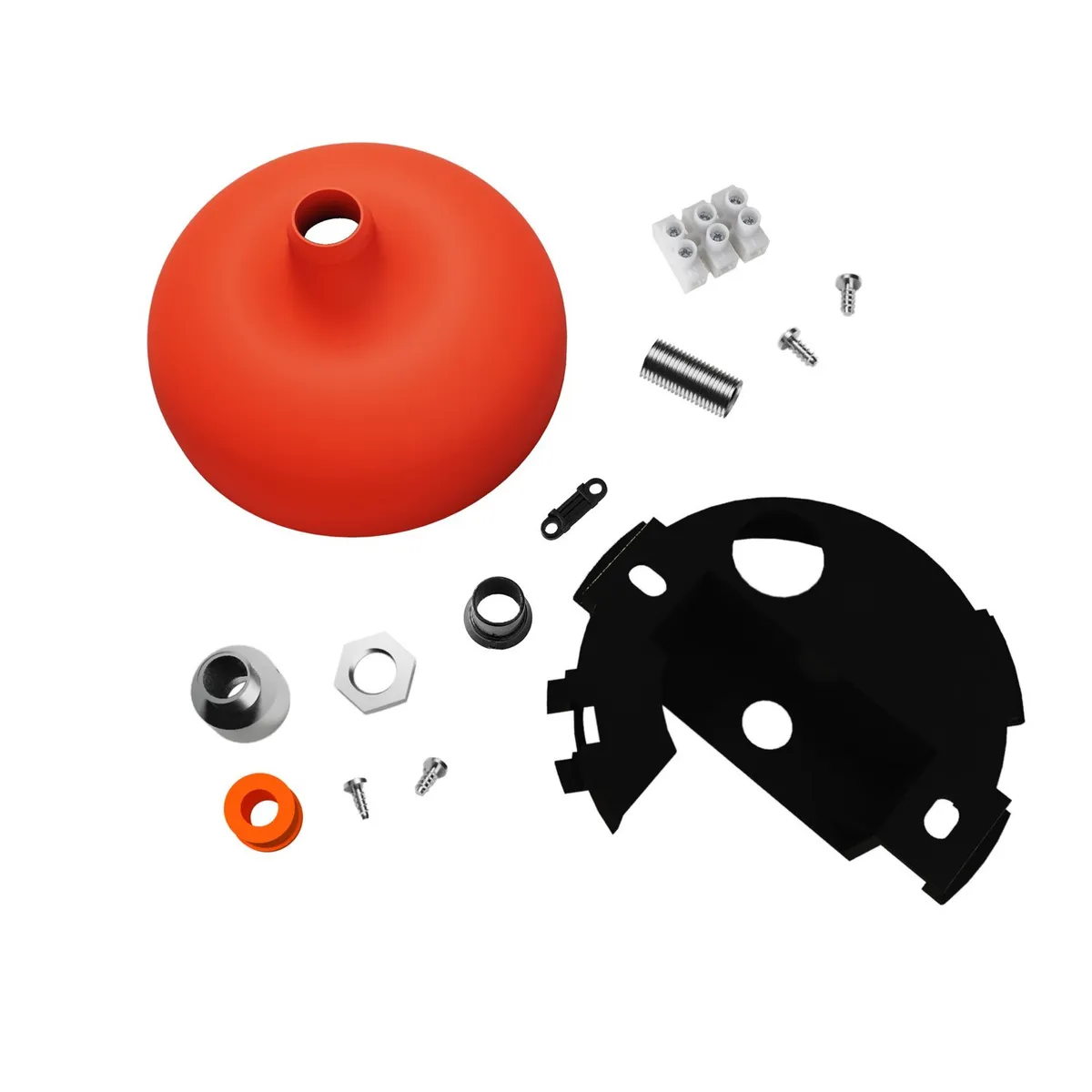 KROSSIARA Lampenbaldachin aus Silikon orange