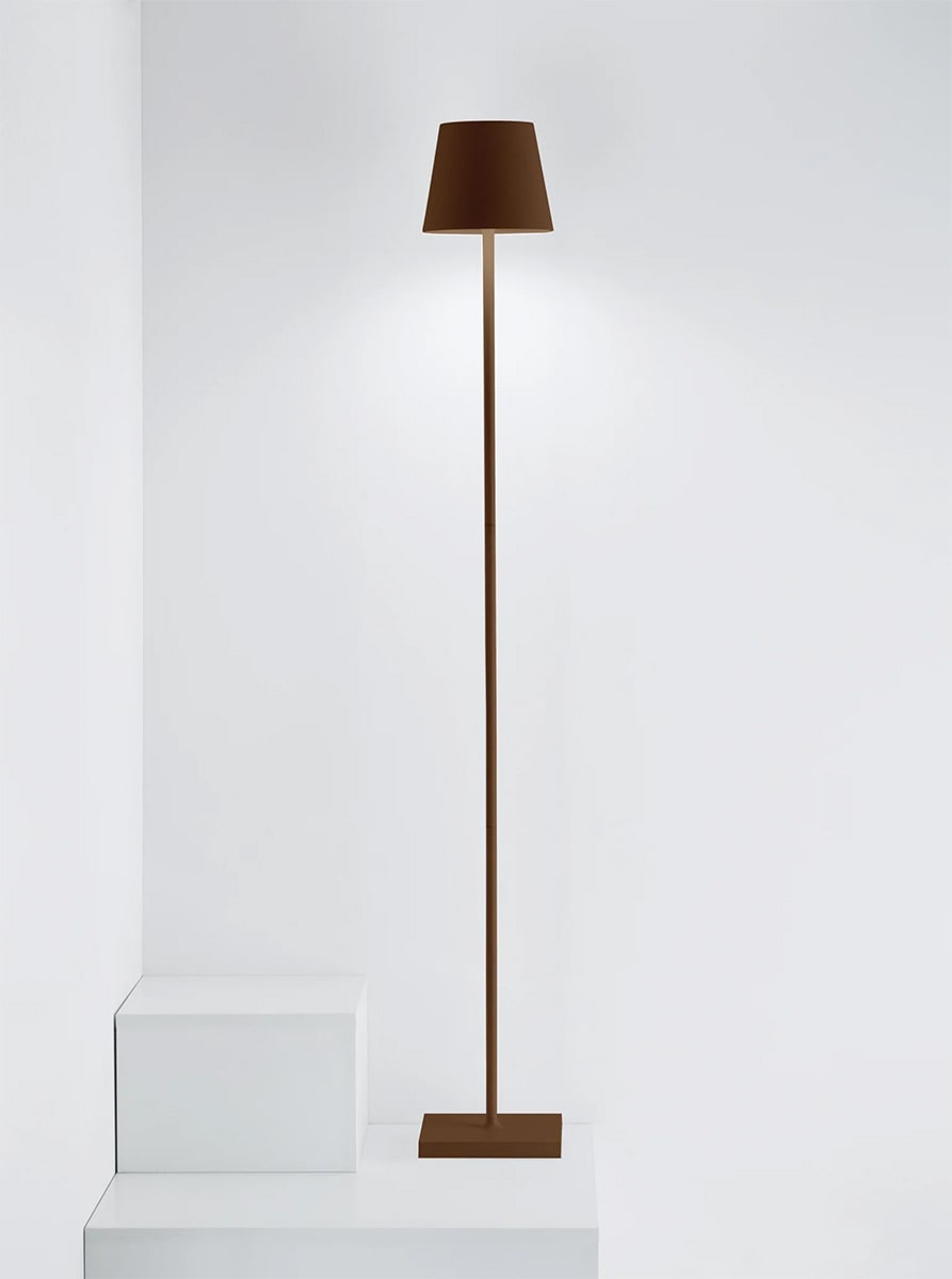 POLDINA L FLOOR LAMP Ø.170x1220mm. CORTEN