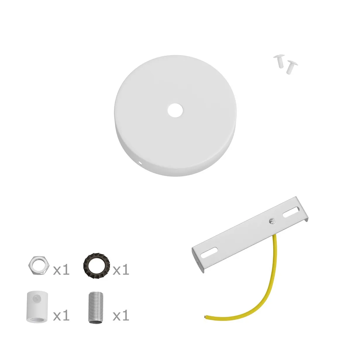 KRM83FCVBOTERM Lampenbaldachin Metall Mini Ø8,3cm weiß