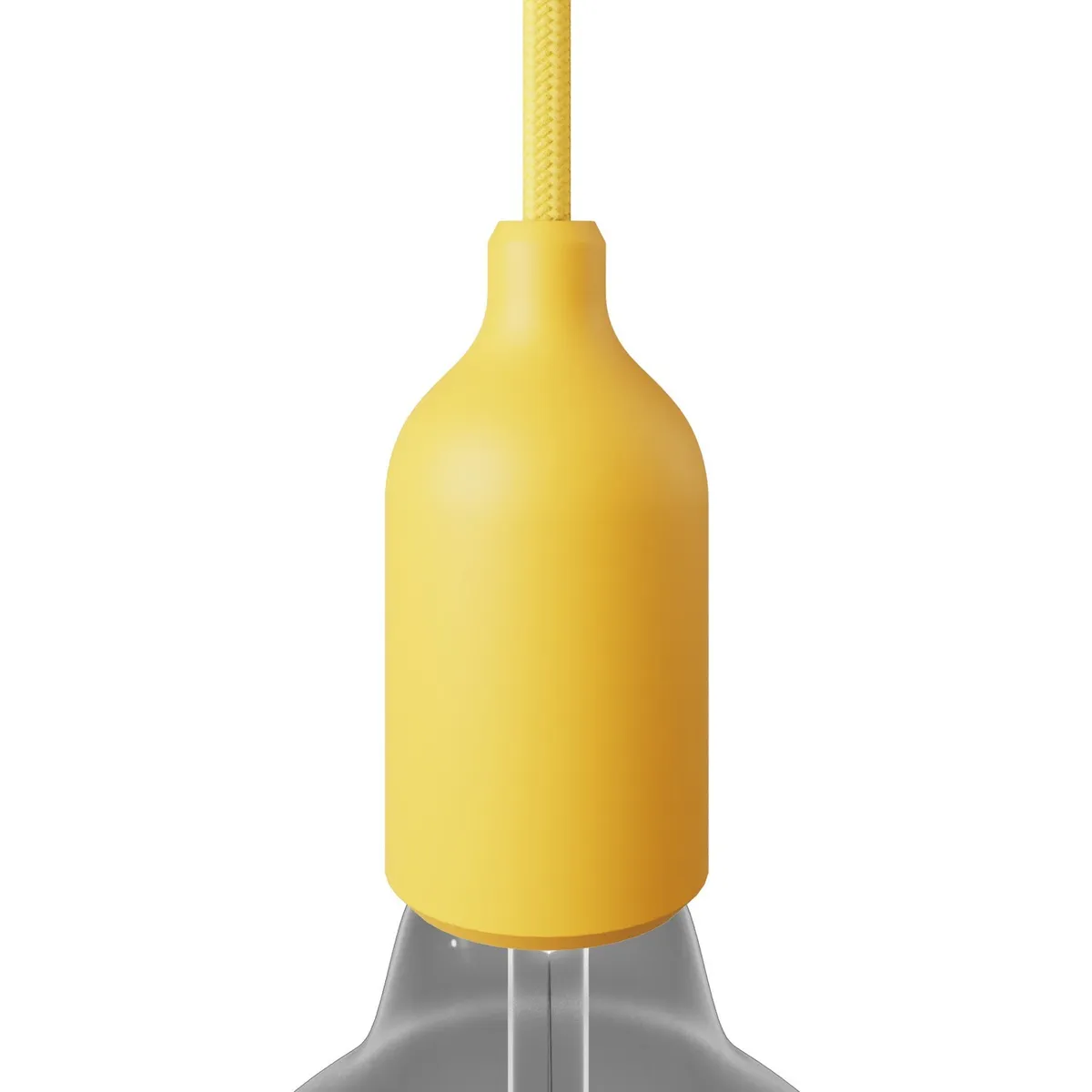 KBS27GIA Lampenfassung aus Silikon E27 gelb