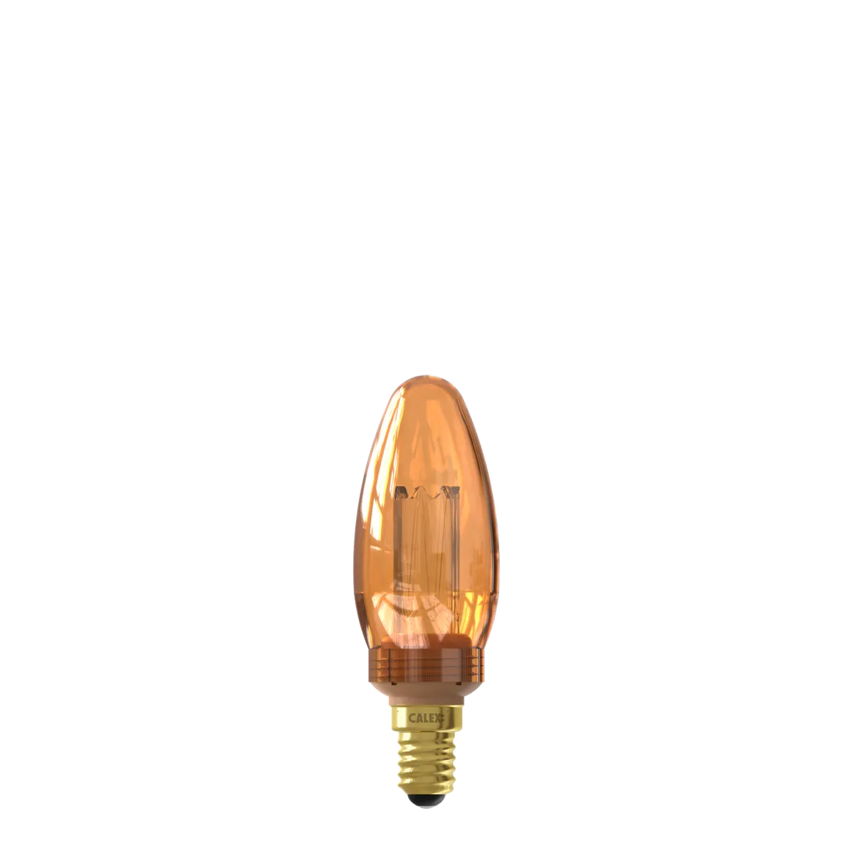 LED Kerze Crown B35 E14 2,3W 65lm 1800K extra warm gold
