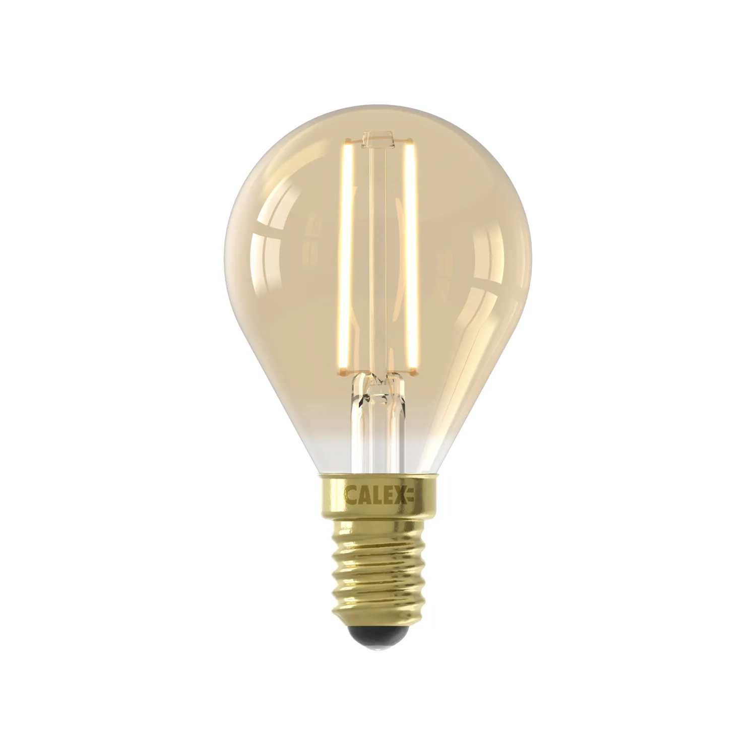LED Warm Kugellampe P45 E14 3,5W 250lm 2100K extra warm gold